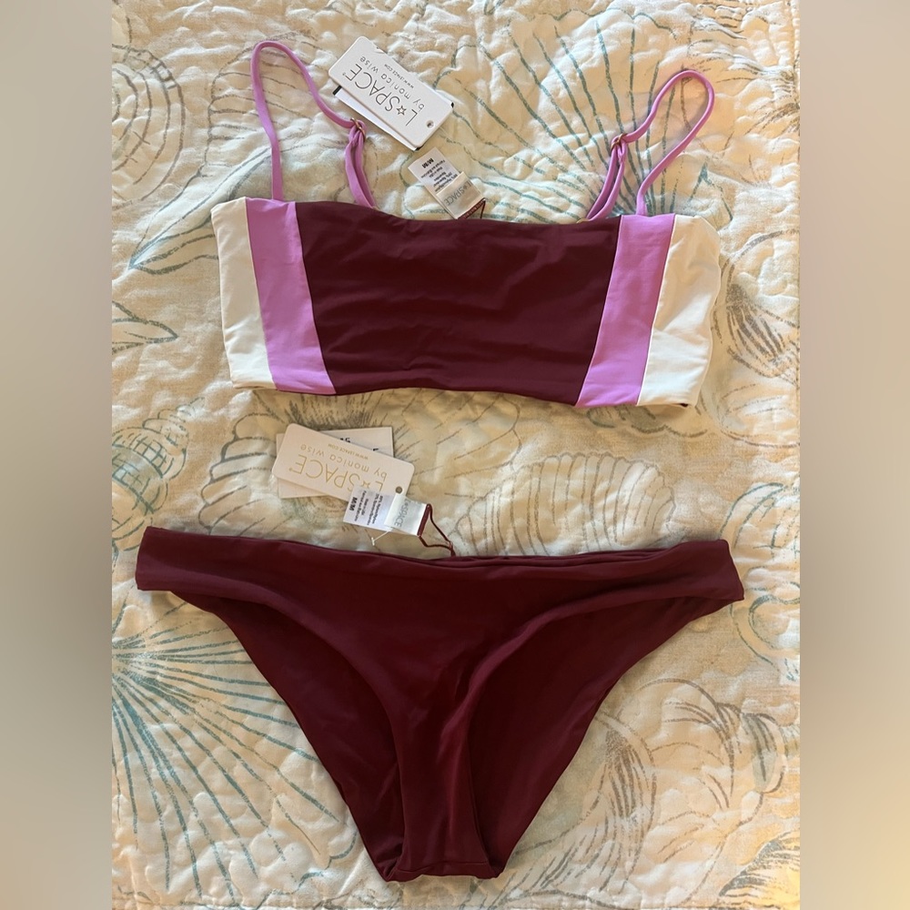 L*Space Rebel Top and Sandy Bottom Bikini Set